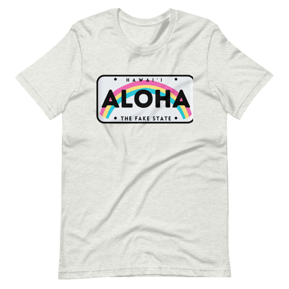 FAKE STATE LICENSE PLATE Short-Sleeve Unisex T-Shirt
