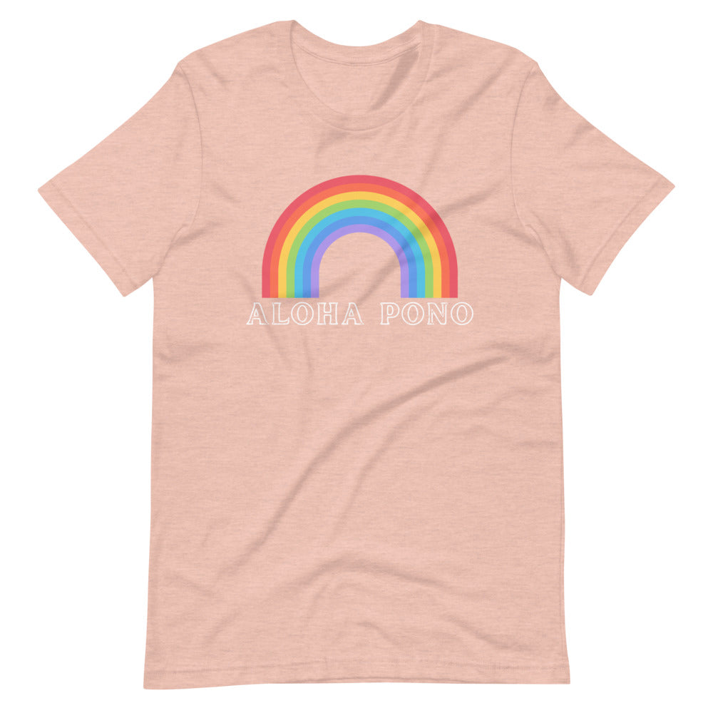 ALOHA PONO RAINBOW Short-Sleeve Unisex T-Shirt