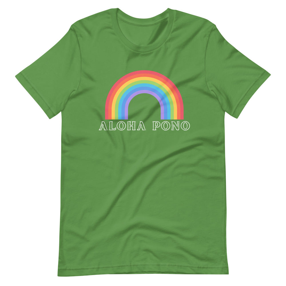 ALOHA PONO RAINBOW Short-Sleeve Unisex T-Shirt
