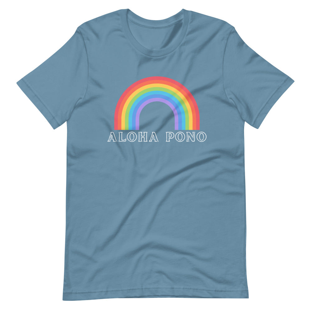 ALOHA PONO RAINBOW Short-Sleeve Unisex T-Shirt