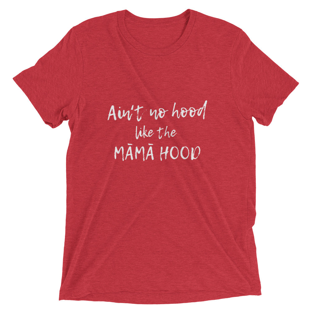 MĀMĀHOOD in WHT TEXT Short sleeve t-shirt
