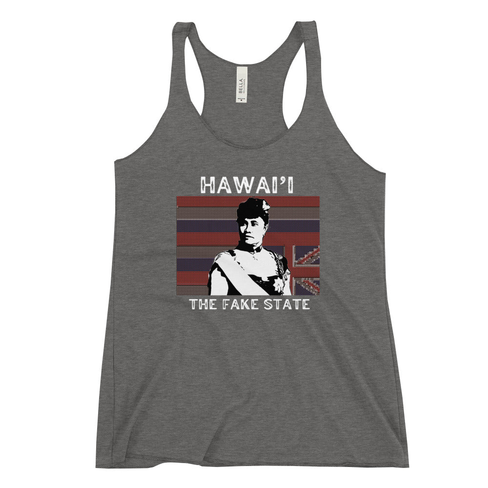 THE FAKE STATE Women's Racerback Tank