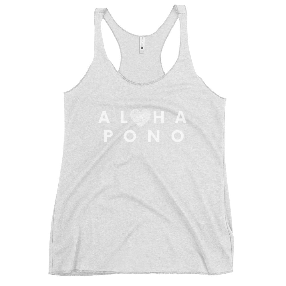 ALOHA PONO Wāhine Racerback Tank