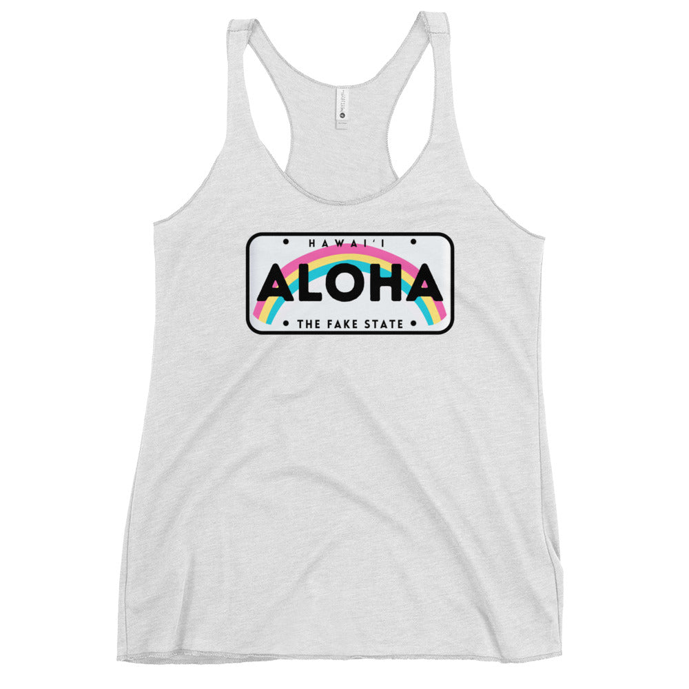 FAKE STATE Women's Racerback Tank