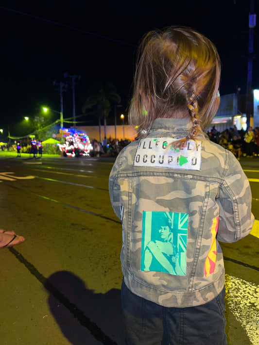 Illegally Occupied Keiki Army Jacket