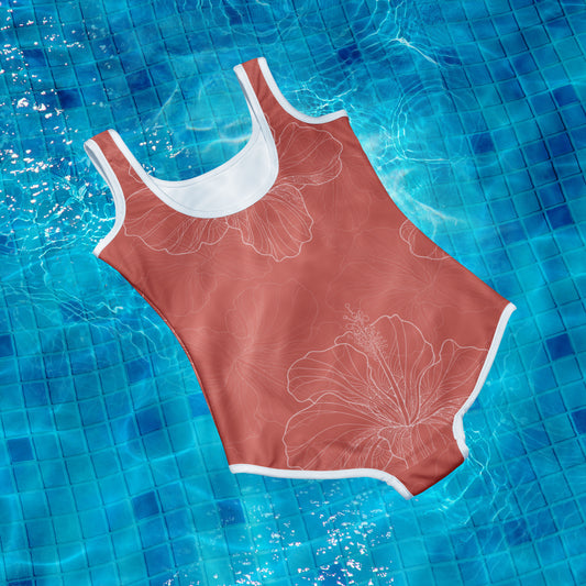 (BIG GIRL) Hapuna All-Over Print Youth Swimsuit