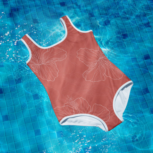 (BIG GIRL) Hapuna All-Over Print Youth Swimsuit