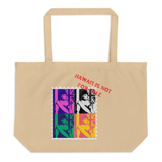 HAWAIʻI NOT FOR SALE Large organic tote bag
