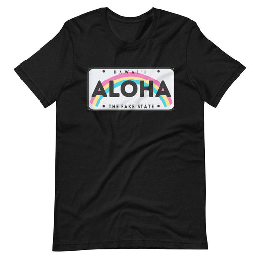 FAKE STATE LICENSE PLATE Short-Sleeve Unisex T-Shirt