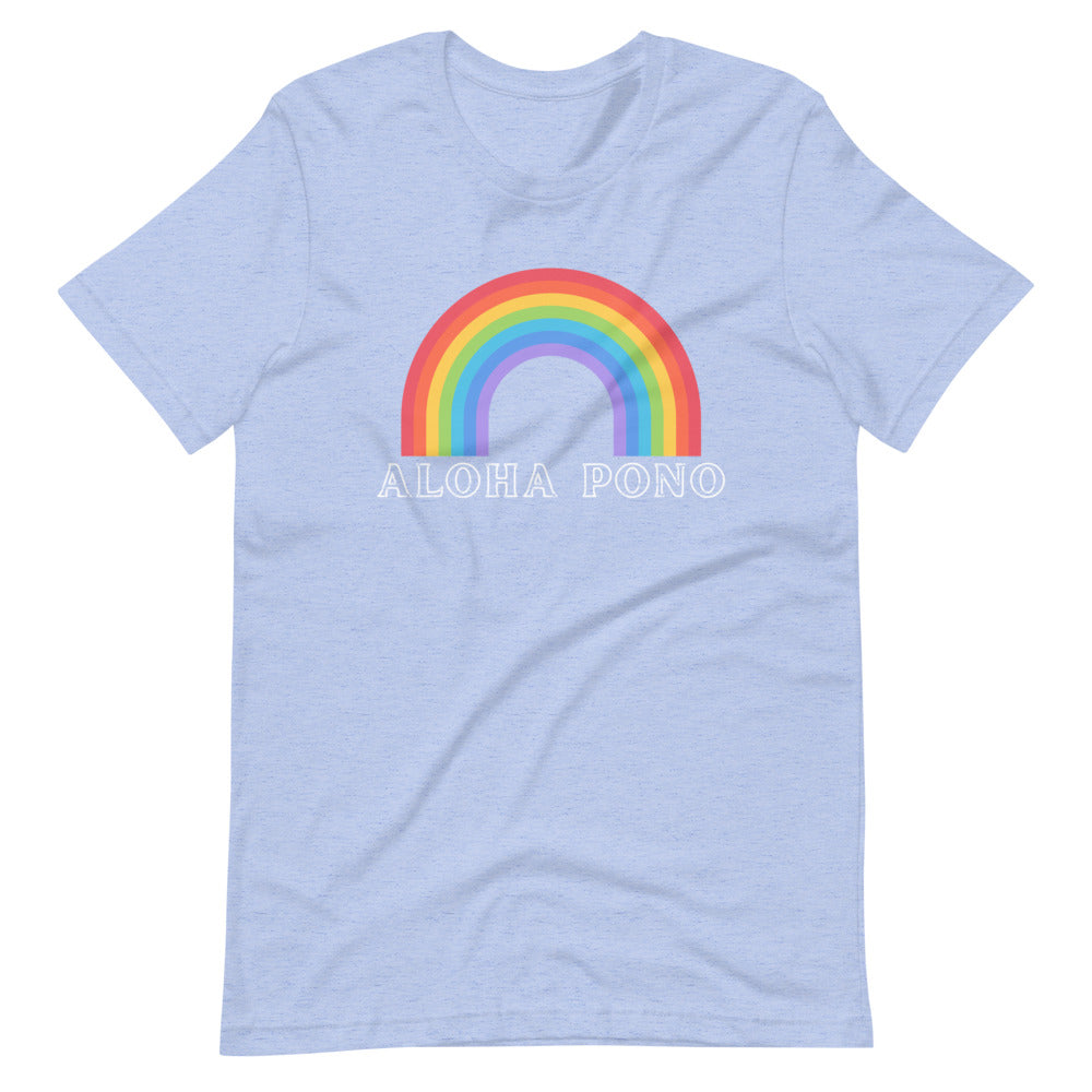 ALOHA PONO RAINBOW Short-Sleeve Unisex T-Shirt