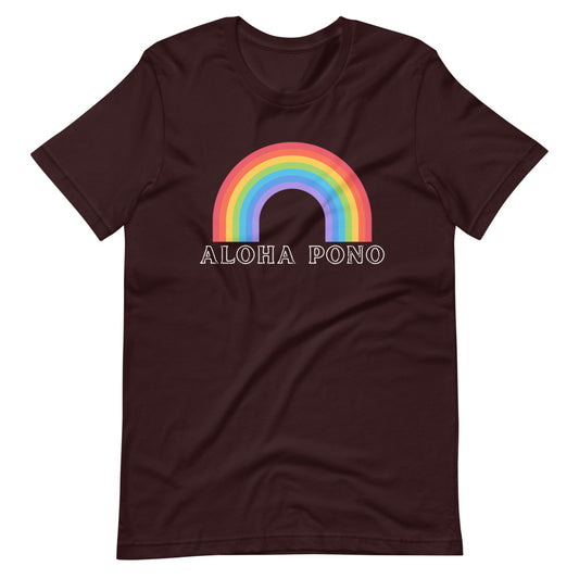 ALOHA PONO RAINBOW Short-Sleeve Unisex T-Shirt